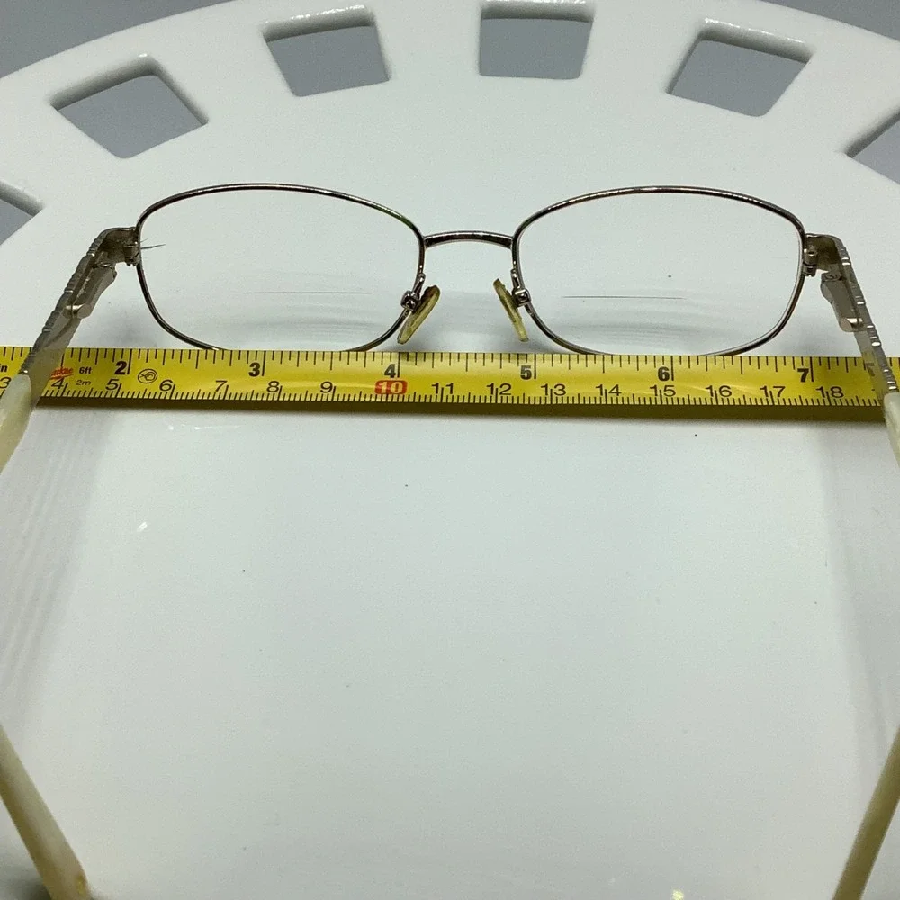 Vintage 50s Valerie Spencer Glasses 427 Gold/Ivory‎ 52/17/240 Womans